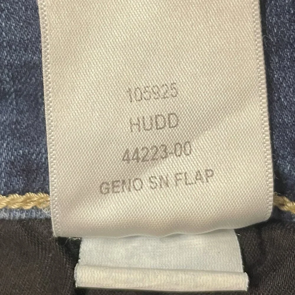 True Religion Jeans Mens 40 x 33 Blue Geno Relaxed Slim SN Flap Stretch 44223